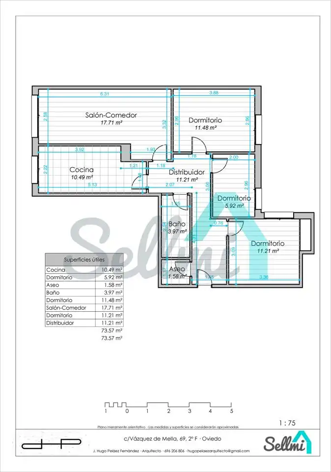 Piso en venta en Oviedo  con Calefacción, Parquet y Trastero