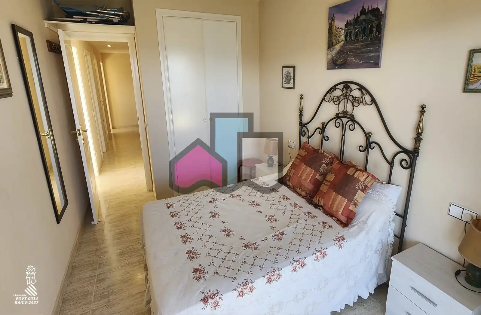 Habitación de Apartamento en venta en Cullera con Aire acondicionado, Terraza y Amueblado