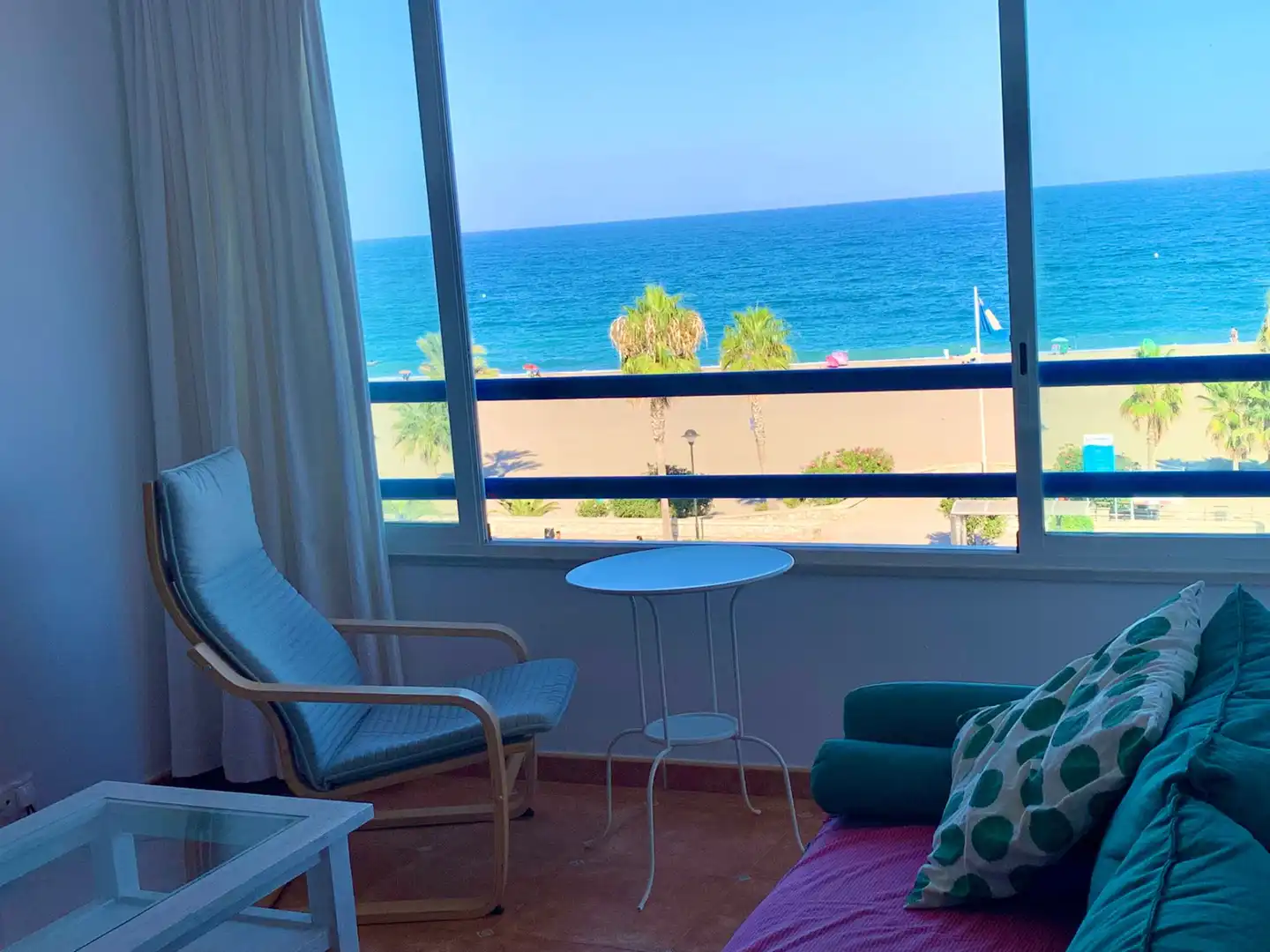 Dormitori de Apartament de lloguer en Mojácar amb Aire condicionat, Calefacció i Terrassa