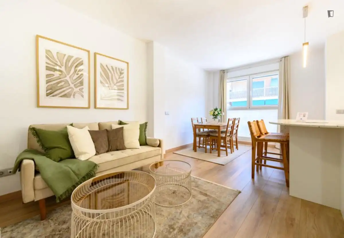 Living room of Apartments for rent in Madrid  with Air Conditioner, Heating and Furnished