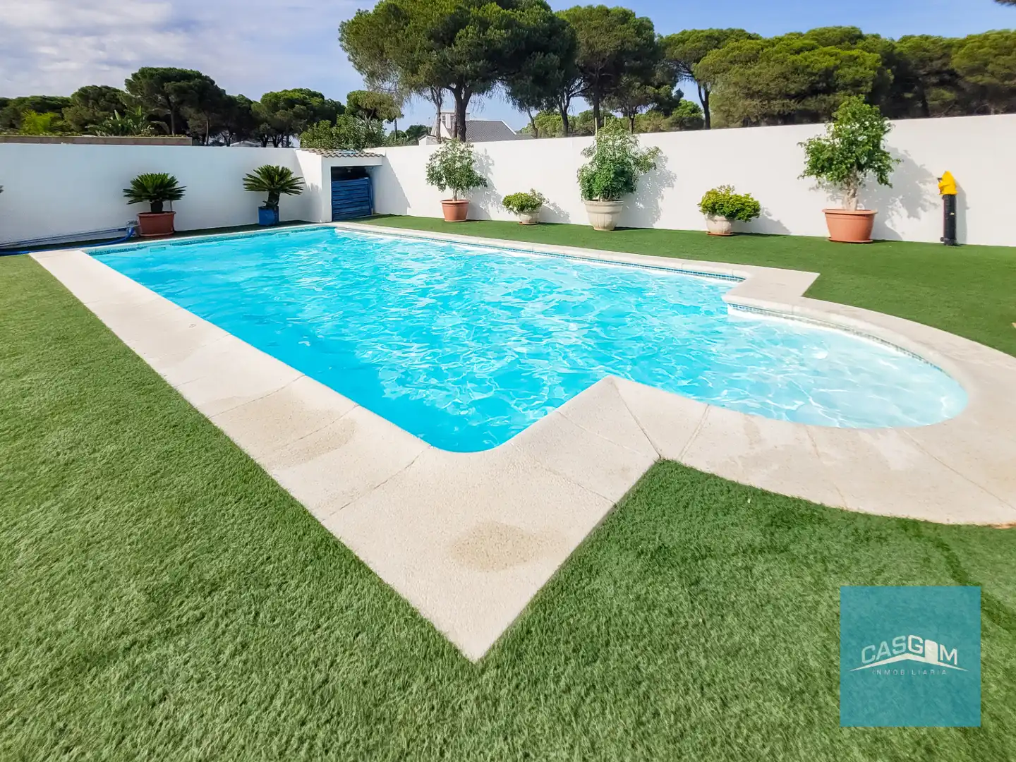 Swimming pool of Houses for sale in Aljaraque  with Air Conditioner, Heating and Private garden
