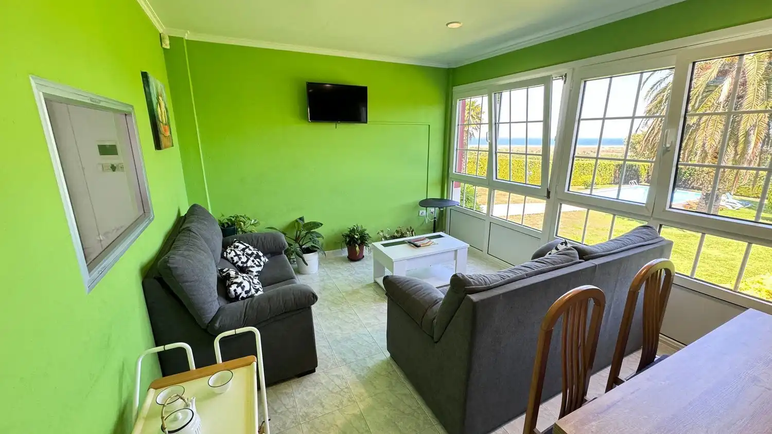 Living room of Houses for sale in Carballo  with Heating, Private garden and Swimming Pool