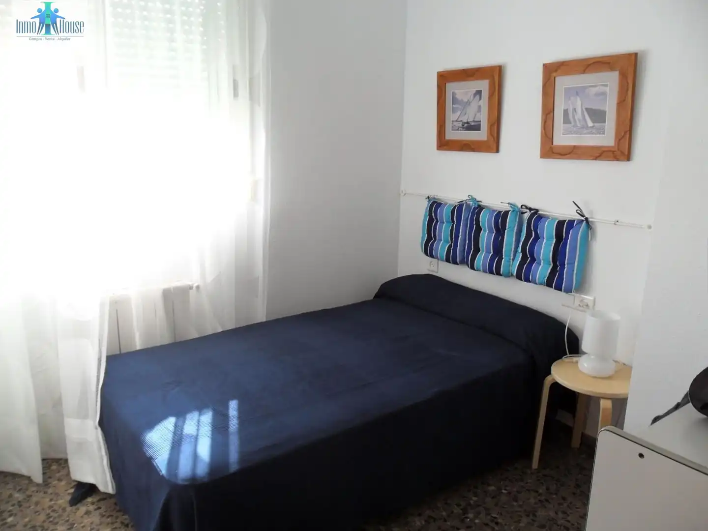 Bedroom of Flat for rent in Albacete  with Heating, Terrace and Furnished