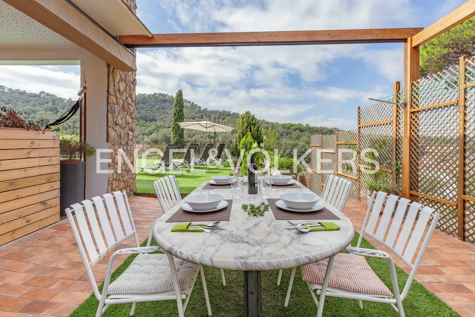 Terraza de Casa o chalet de alquiler en Llinars del Vallès con Aire acondicionado, Calefacción y Jardín privado