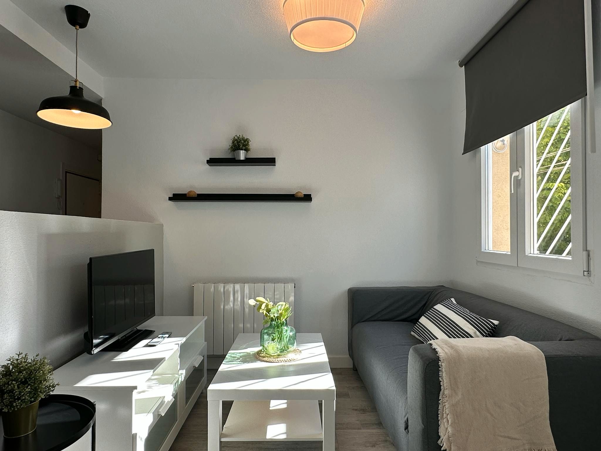 Living room of Flat to rent in  Madrid Capital  with Heating, Furnished and Washing machine