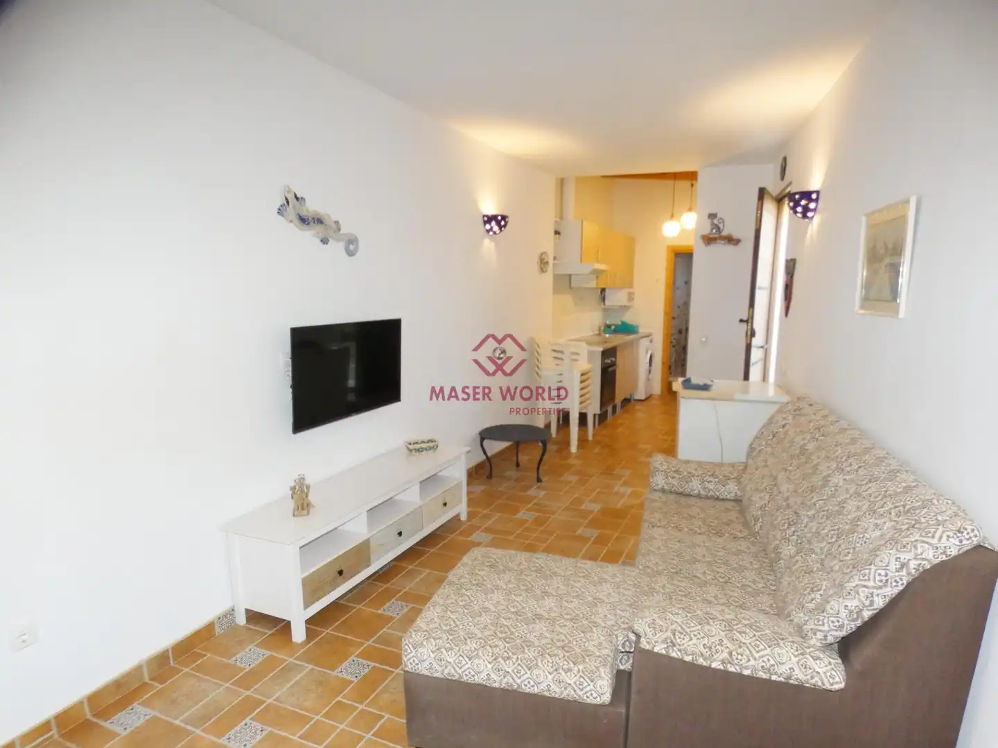 Sala de estar de Casa o chalet en venta en Cartagena con Aire acondicionado, Terraza y Amueblado