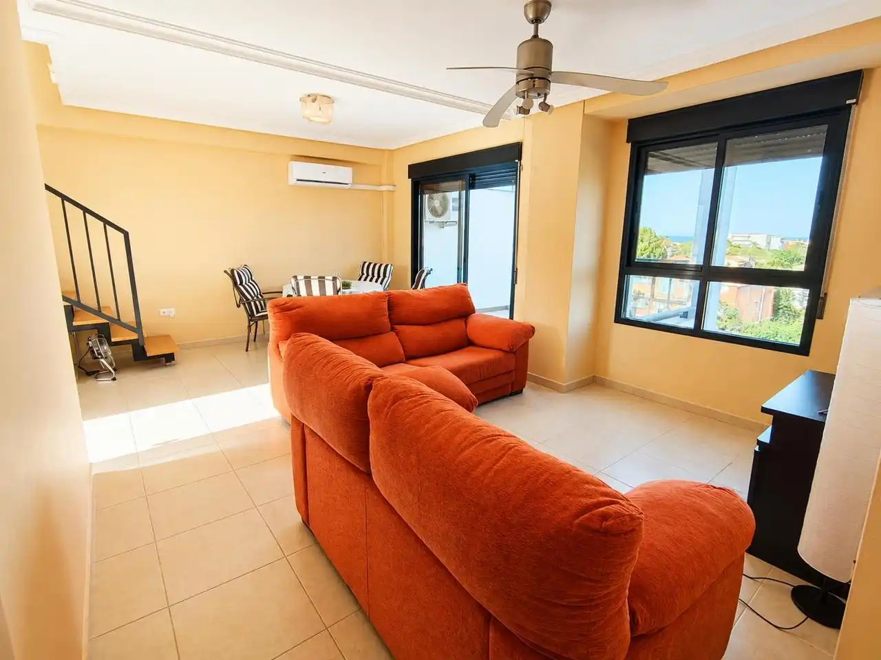 Living room of Duplexes for sale in Dénia  with Air Conditioner, Terrace and Storage room