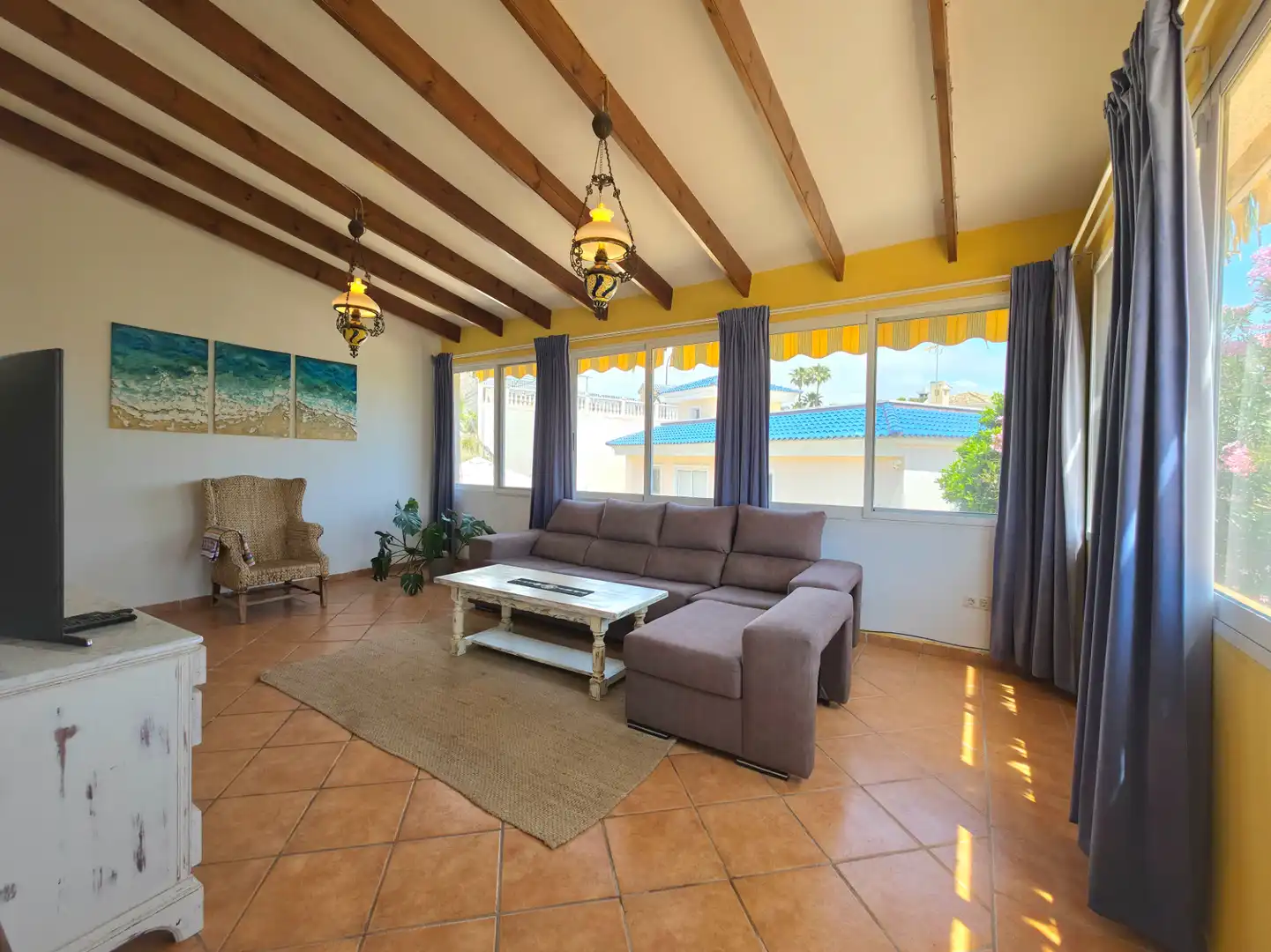 Living room of Houses for sale in El Campello  with Air Conditioner, Heating and Private garden
