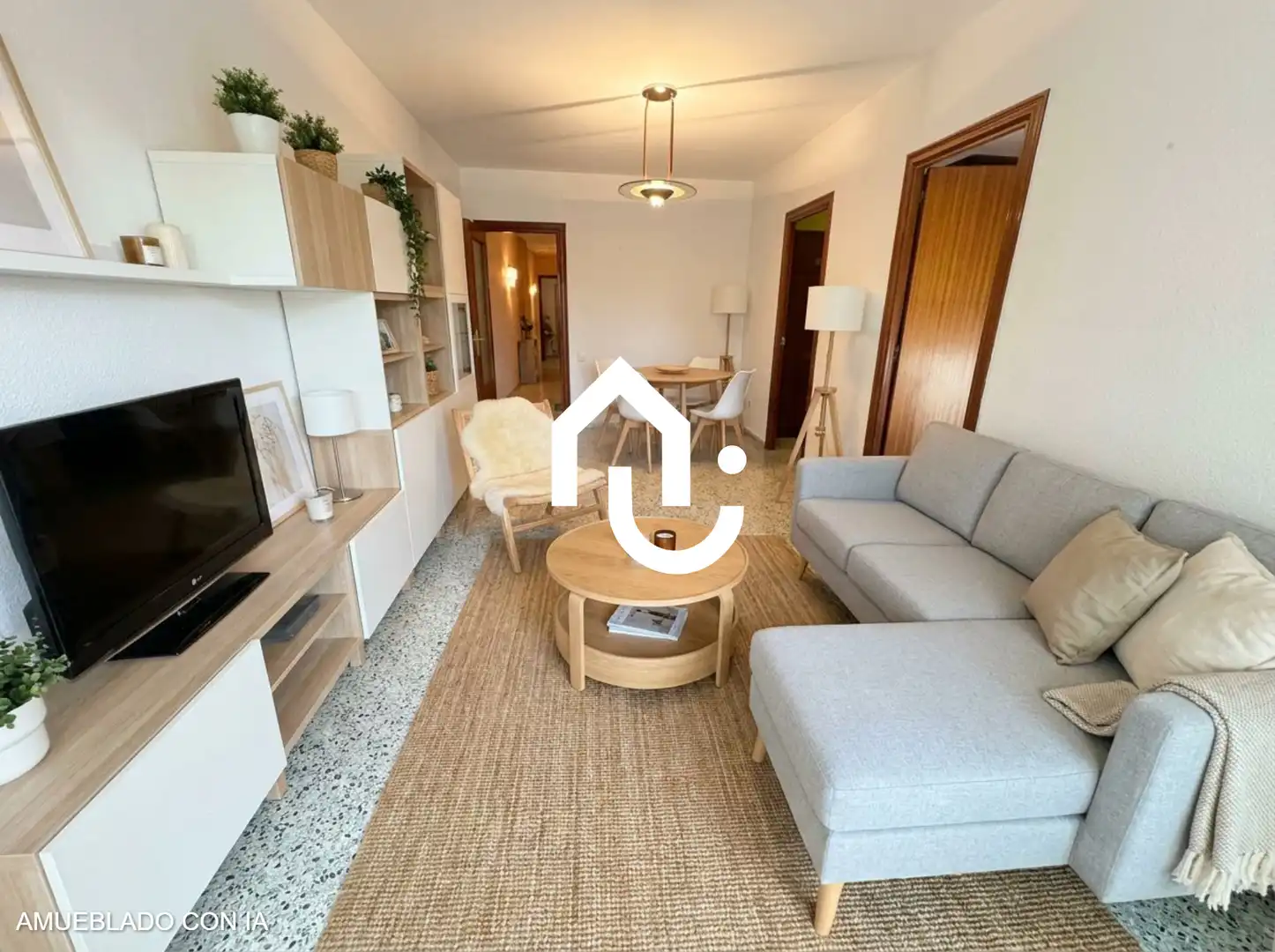 Sala de estar de Piso en venta en Santa Coloma de Gramenet con Terraza