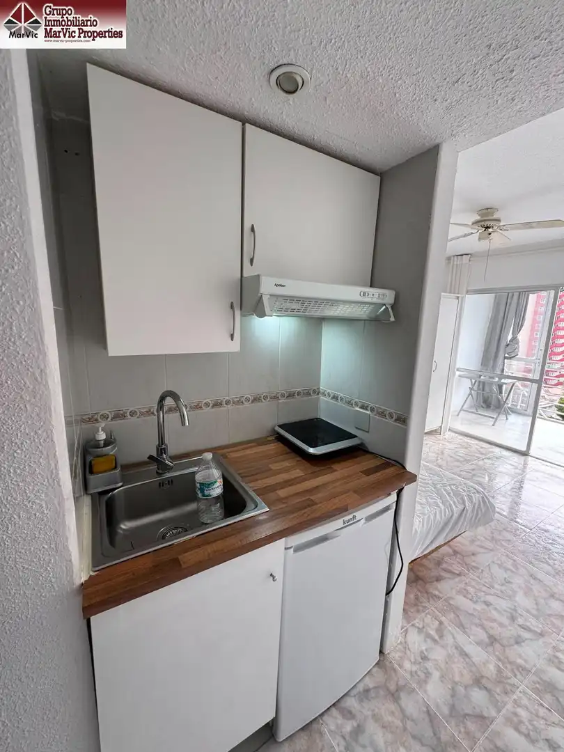 Cuina de Estudi en venda en Benidorm amb Jardí privat, Moblat i Piscina comunitària