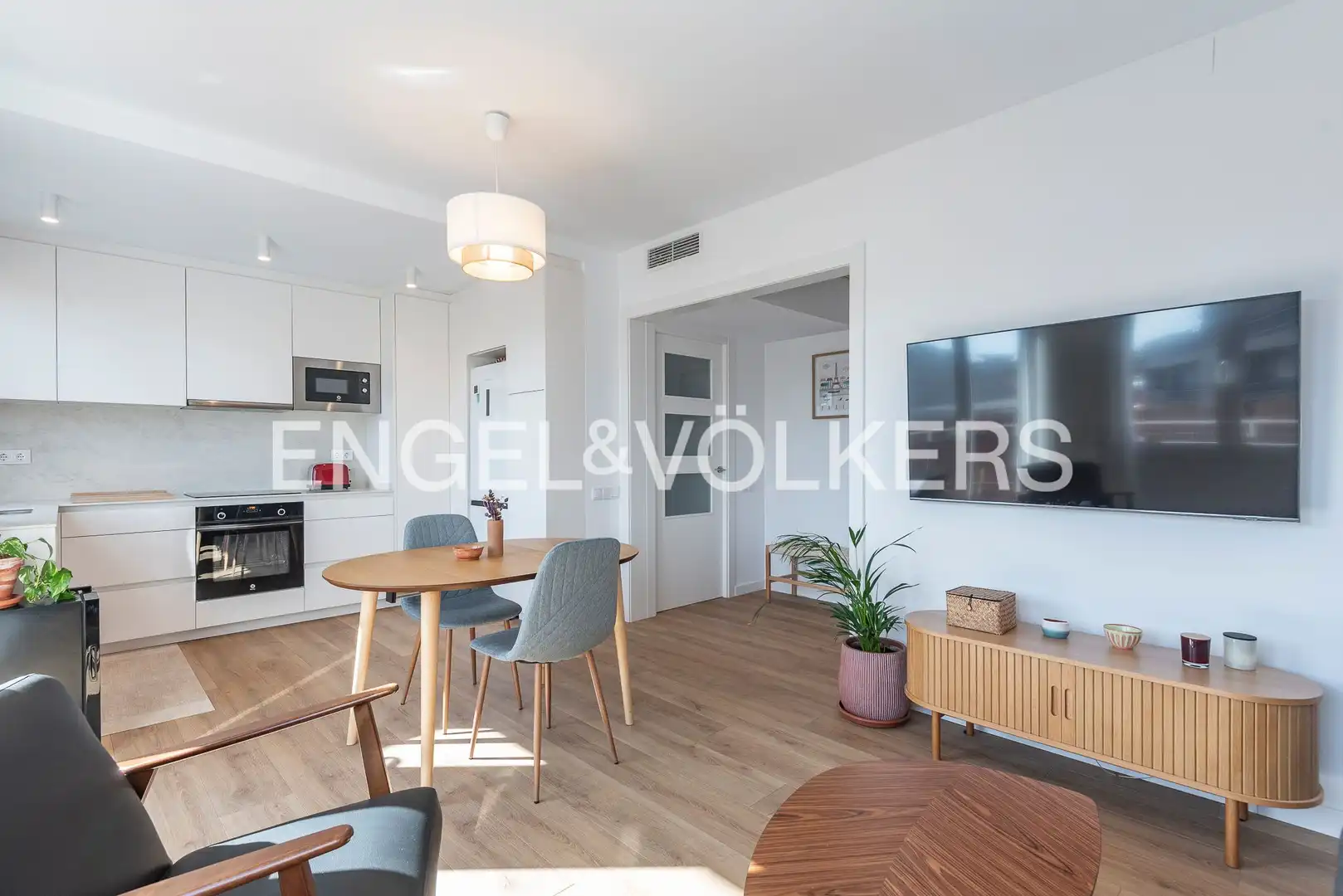 Living room of Flat for sale in Barcelona  with Air Conditioner, Heating and Parquet flooring