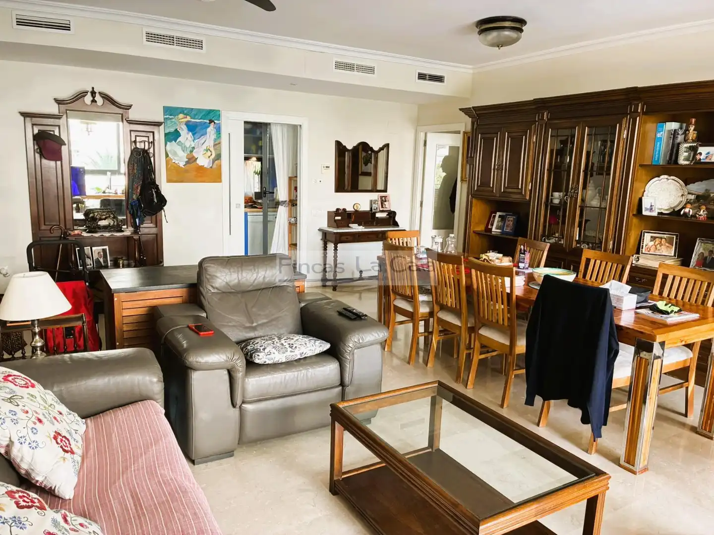 Wohnzimmer von Wohnungen zum Verkauf in Villajoyosa / La Vila Joiosa mit Klimaanlage, Heizung und Terrasse