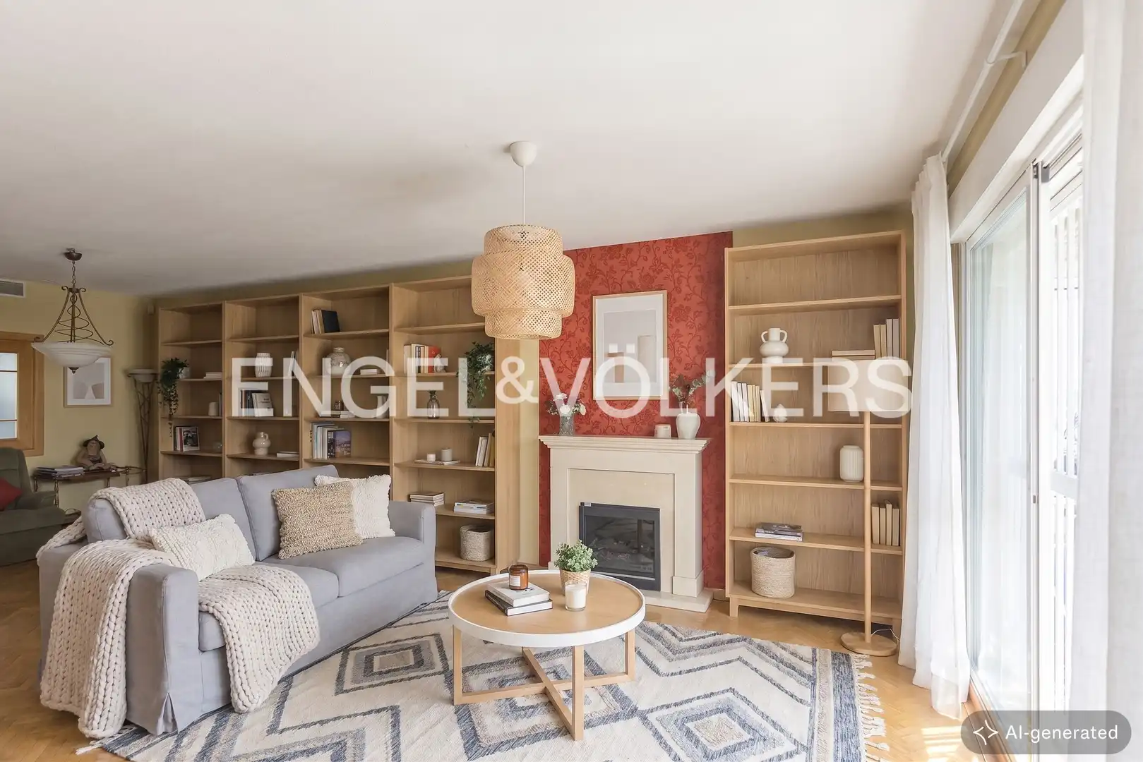 Living room of Houses for sale in Madrid  with Air Conditioner, Heating and Private garden