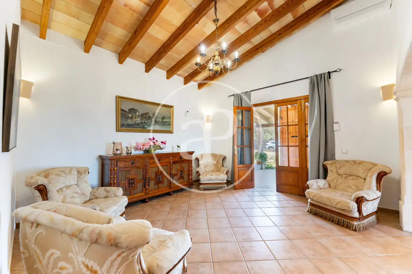 Living room of Houses for rent in Sencelles  with Air Conditioner, Heating and Private garden