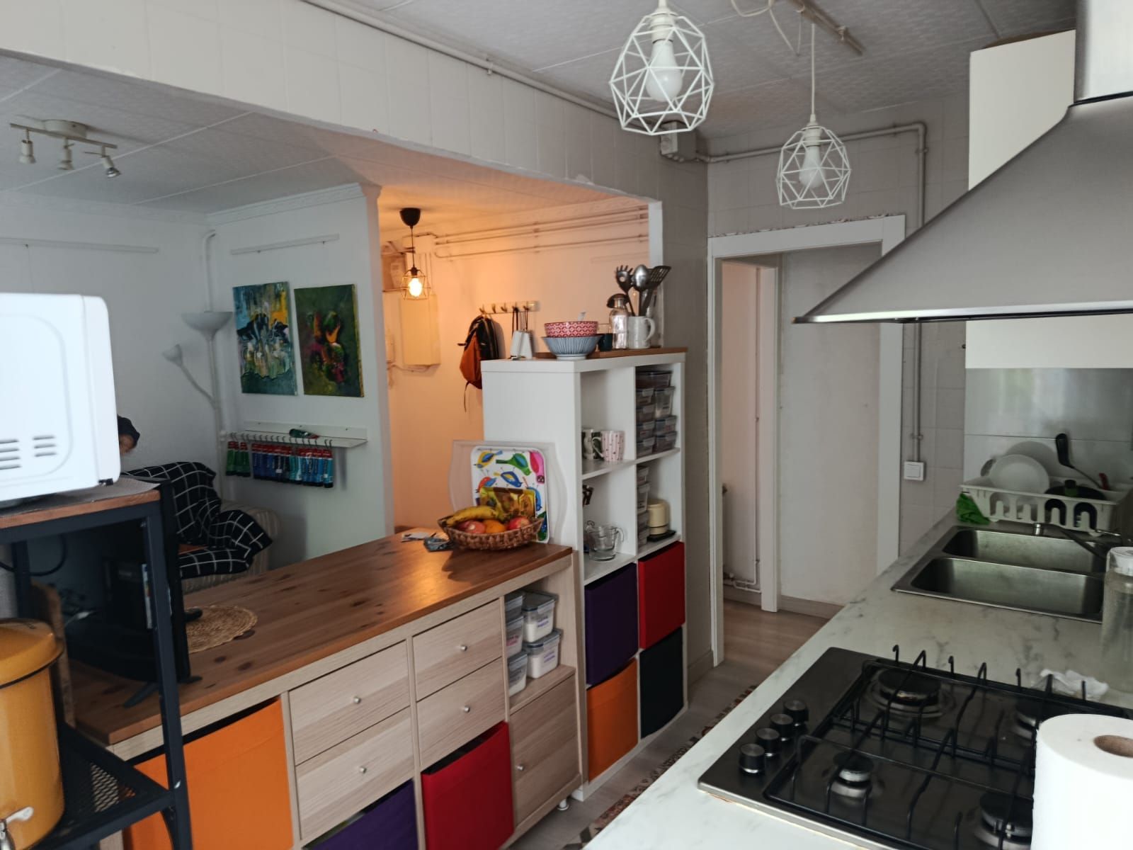 Kitchen of Flat for sale in Cornellà de Llobregat  with Heating and Balcony