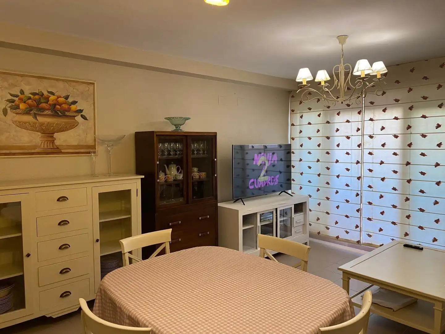 Menjador de Apartament en venda en Villajoyosa / La Vila Joiosa amb Aire condicionat, Terrassa i Balcó