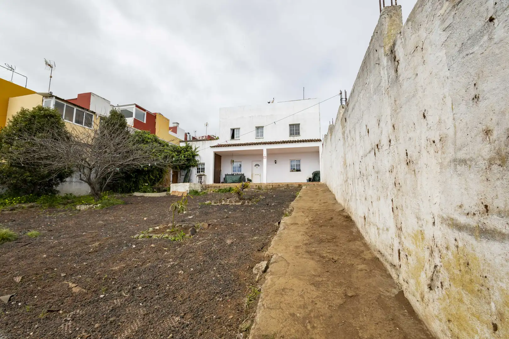 Vista exterior de Casa adosada en venta en San Cristóbal de la Laguna con Jardín privado y Terraza