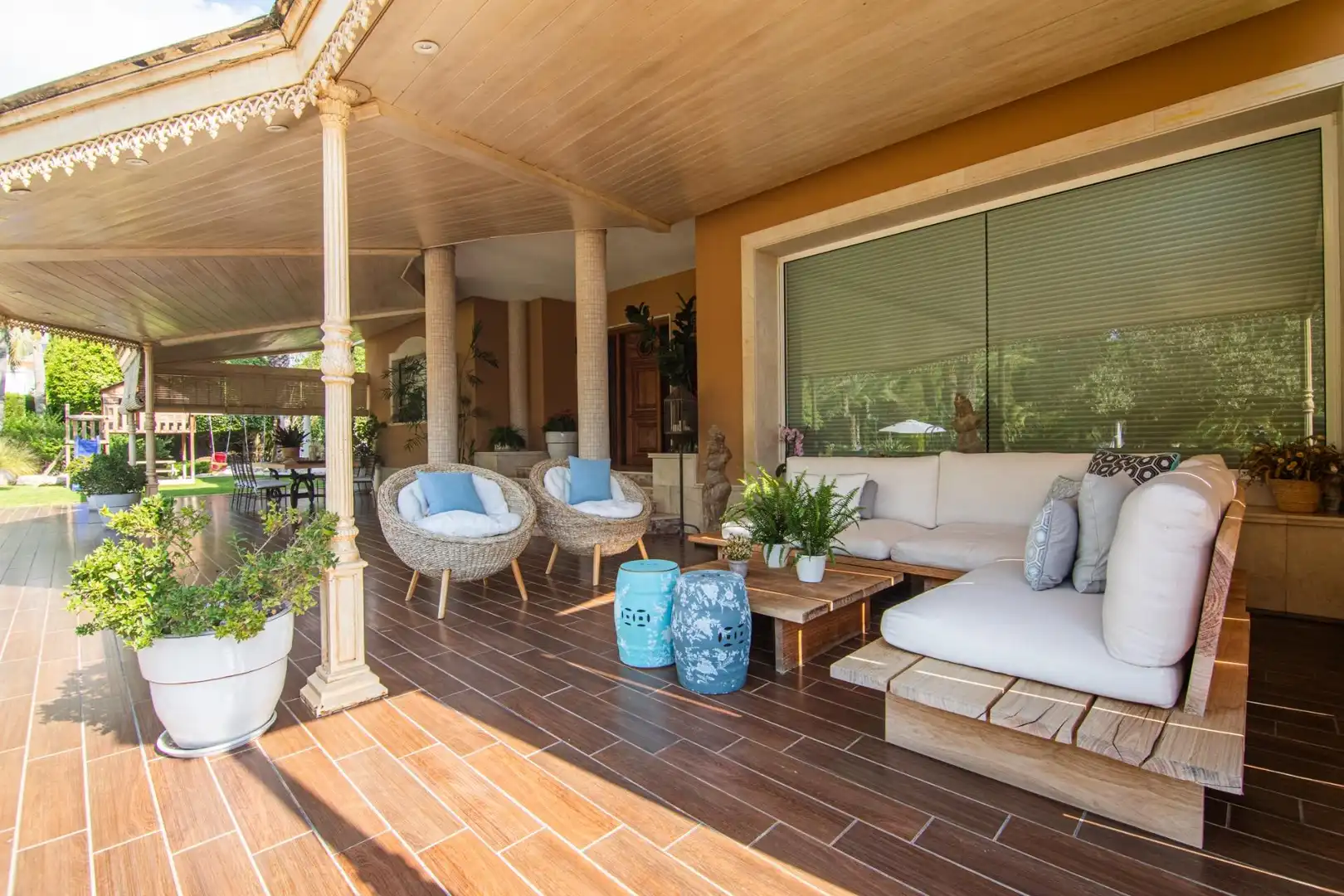 Terraza de Casa o chalet en venta en Elche / Elx con Aire acondicionado, Calefacción y Jardín privado