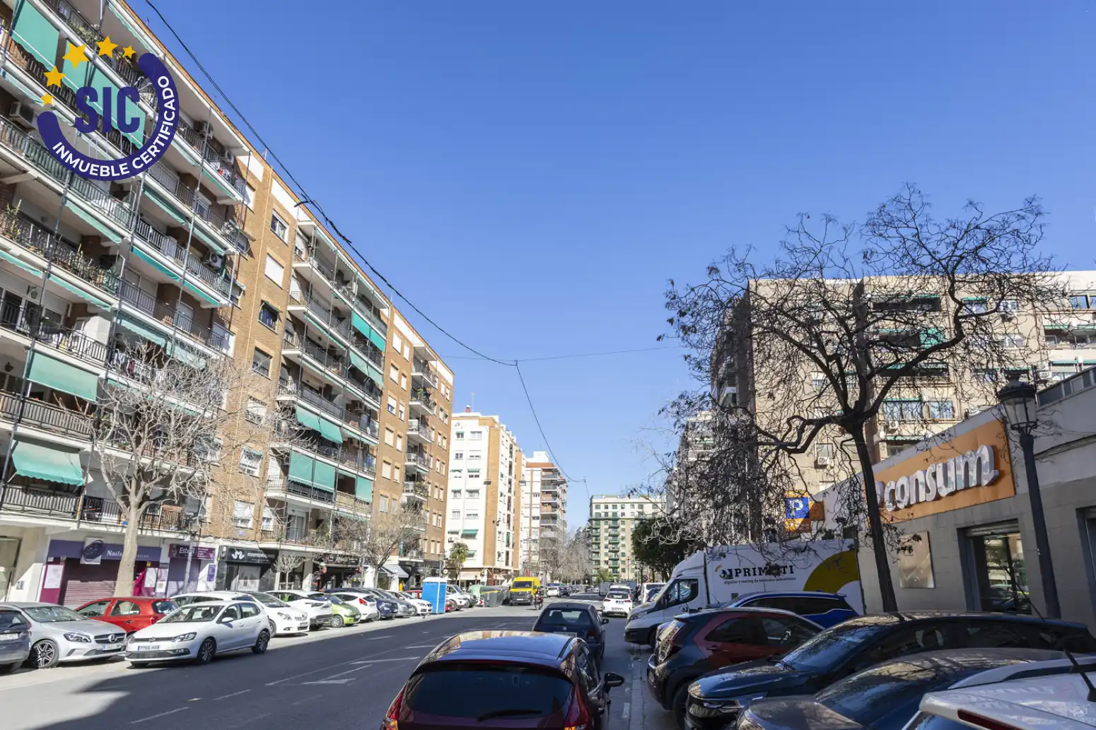 Exterior view of Flat for sale in Valencia  with Air Conditioner and Terrace