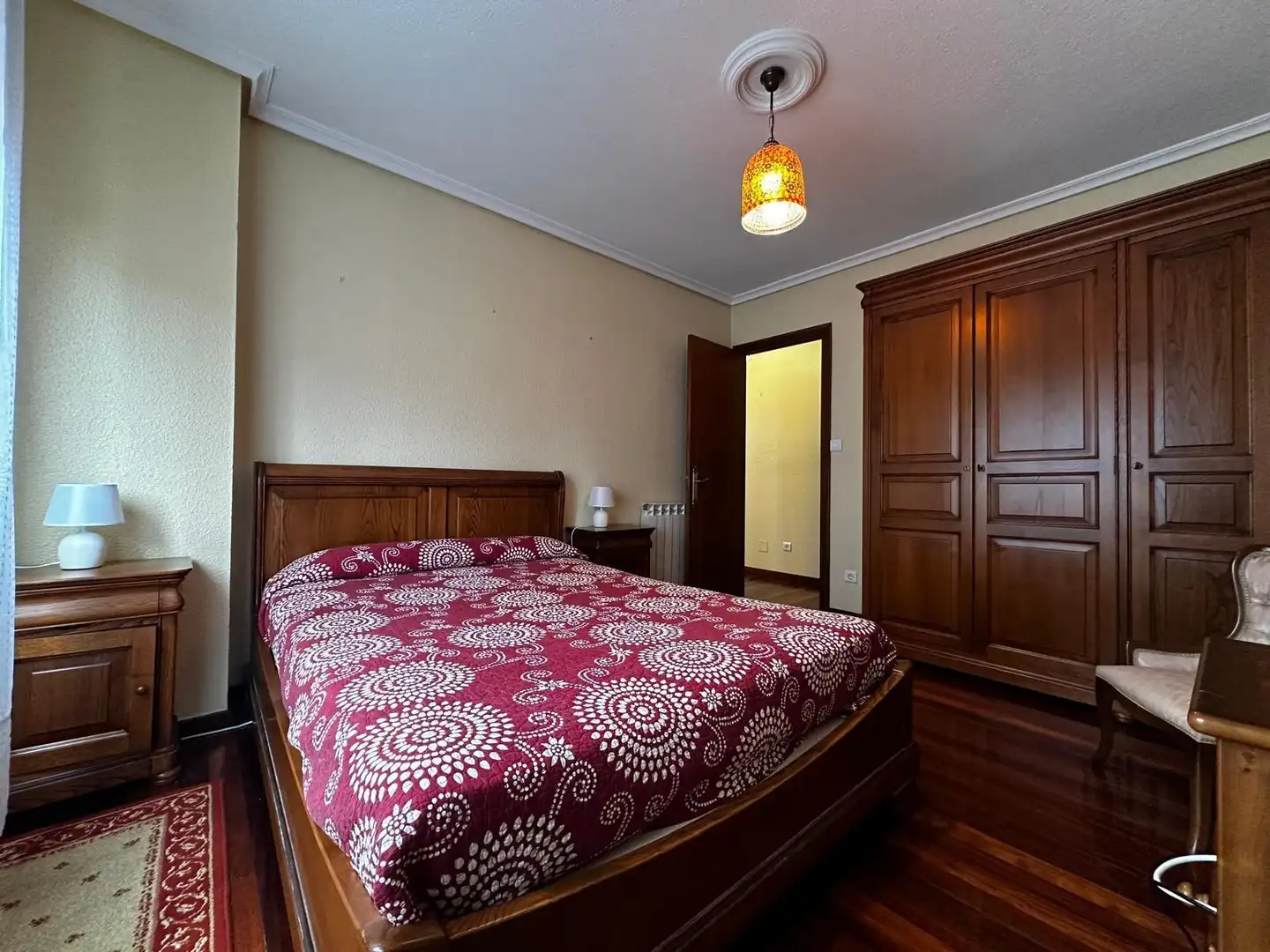 Bedroom of Flat for rent in Santander  with Heating, Parquet flooring and Furnished