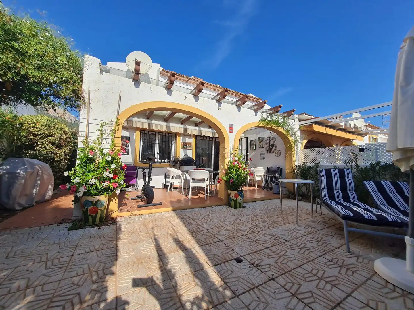 Terrassa de Casa o xalet en venda en Calpe / Calp amb Aire condicionat, Calefacció i Jardí privat