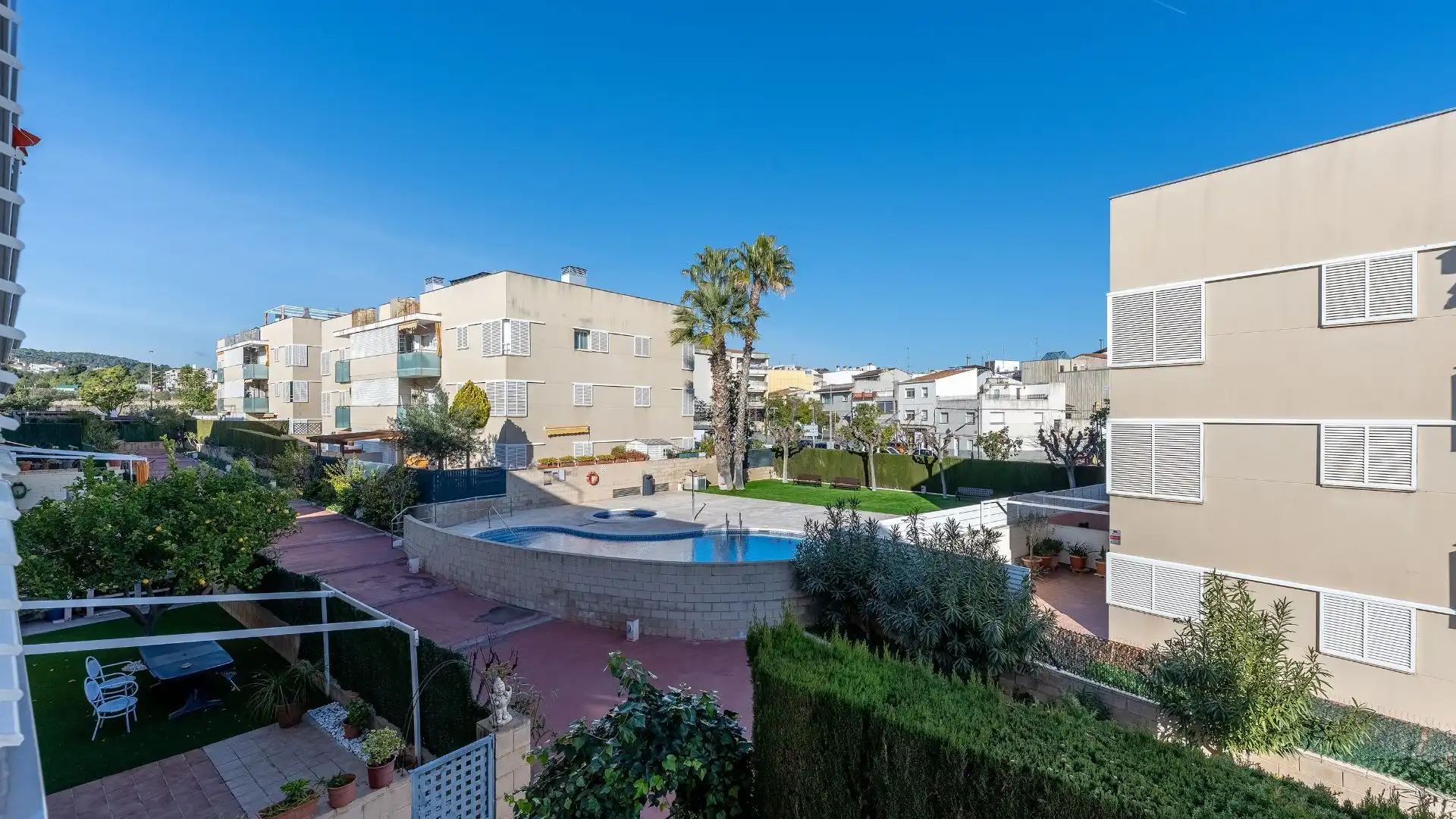 Swimming pool of Flat for sale in Calafell  with Air Conditioner, Heating and Terrace