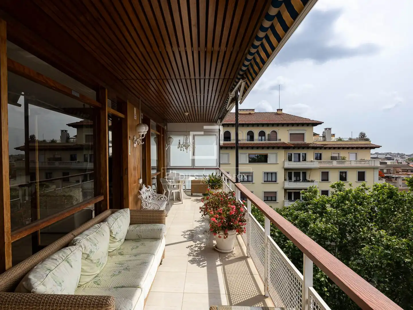 Terrace of Flat for rent in Barcelona  with Air Conditioner, Heating and Furnished