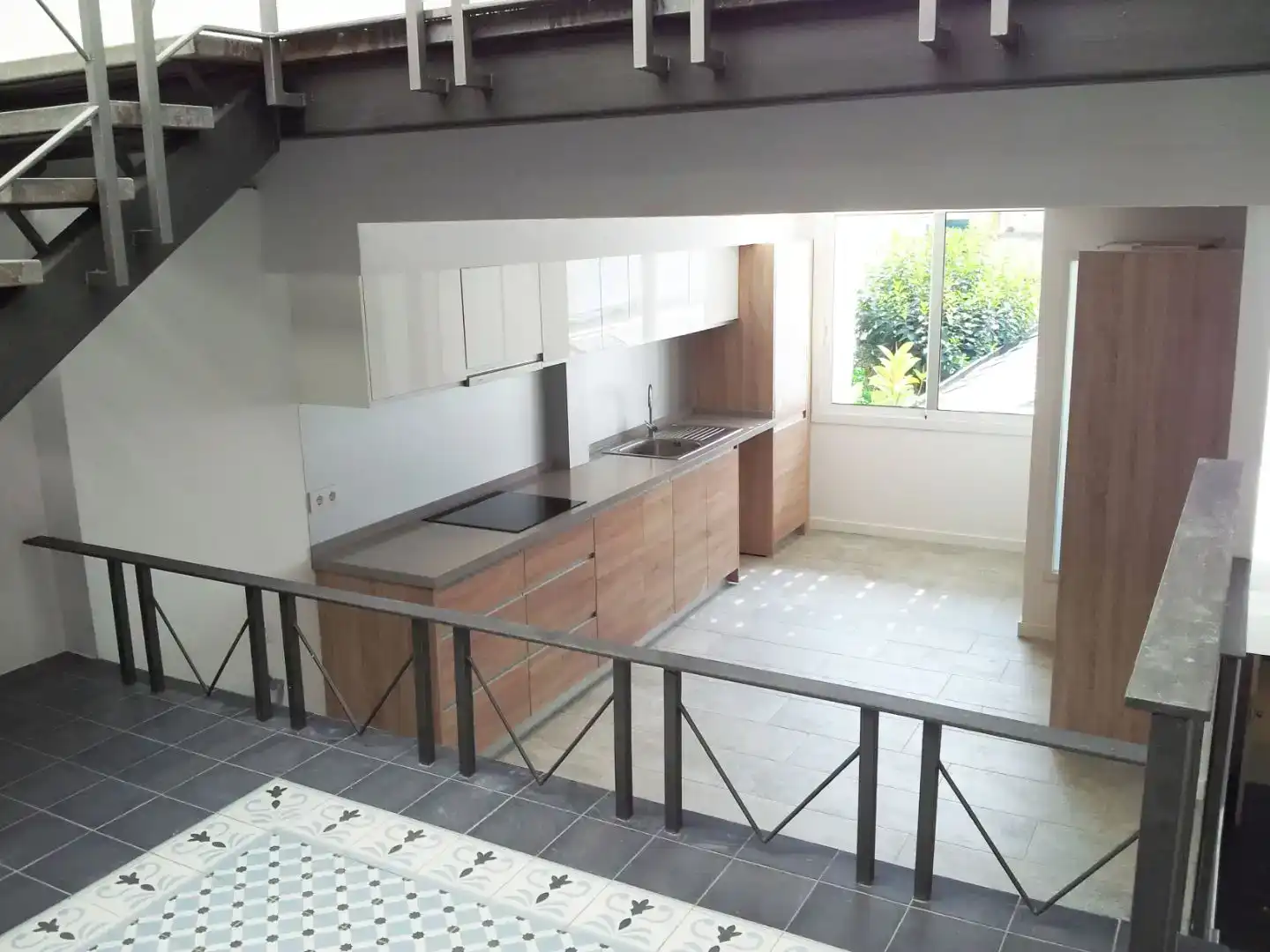 Cocina de Dúplex de alquiler en Mataró con Aire acondicionado, Parquet y Balcón