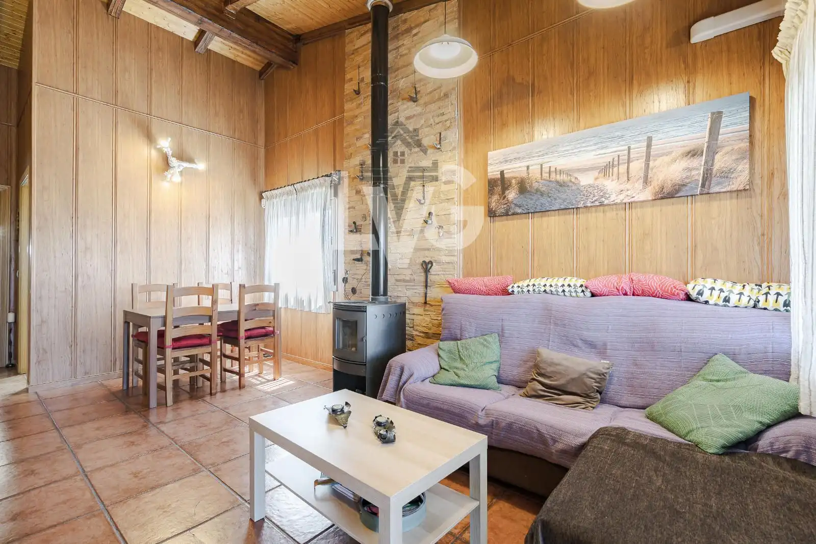 Wohnzimmer von Haus oder Chalet zum Verkauf in Valdetorres de Jarama mit Klimaanlage, Heizung und Privatgarten