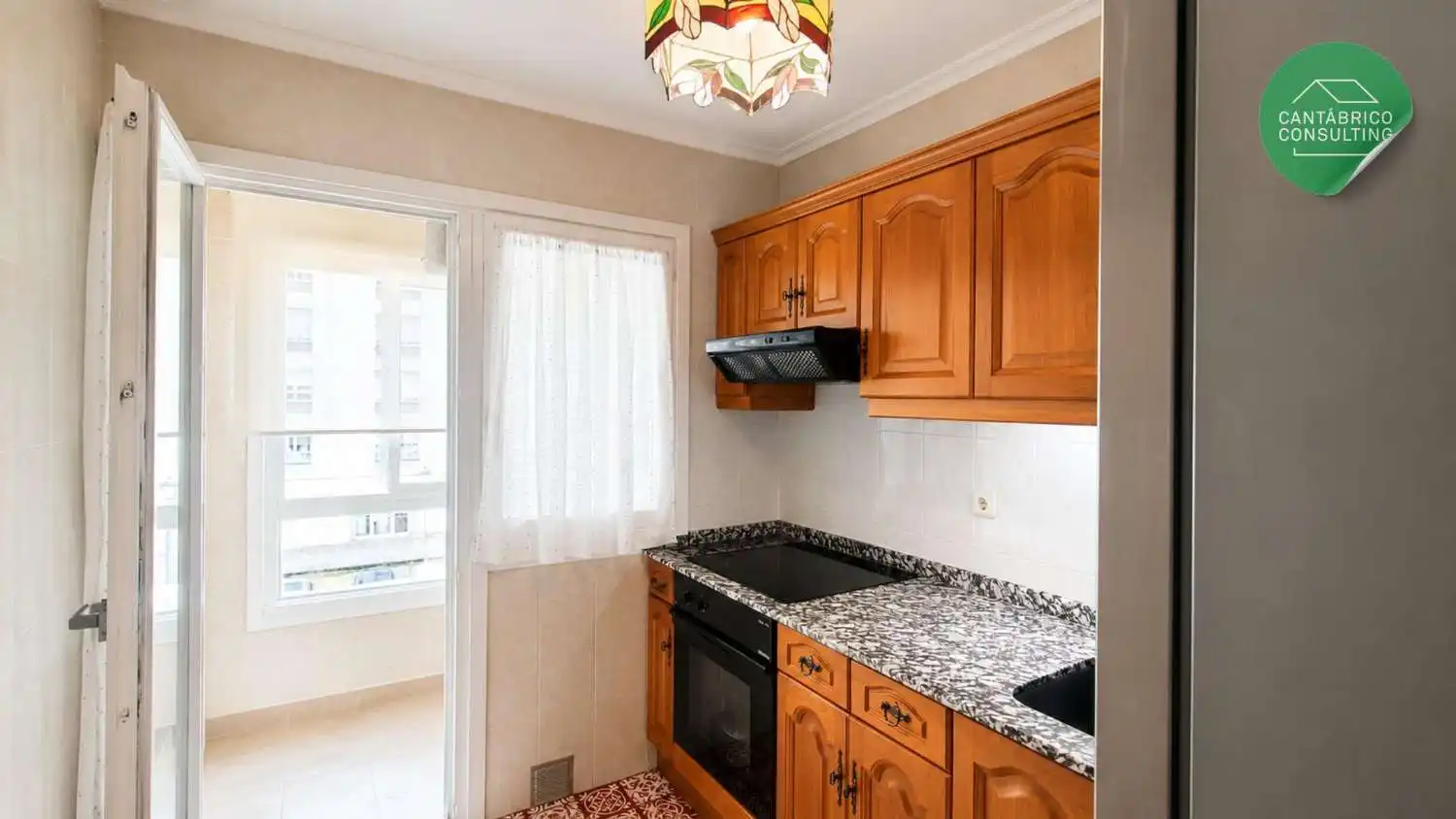 Kitchen of Flat for sale in Navia  with Heating, Terrace and Furnished