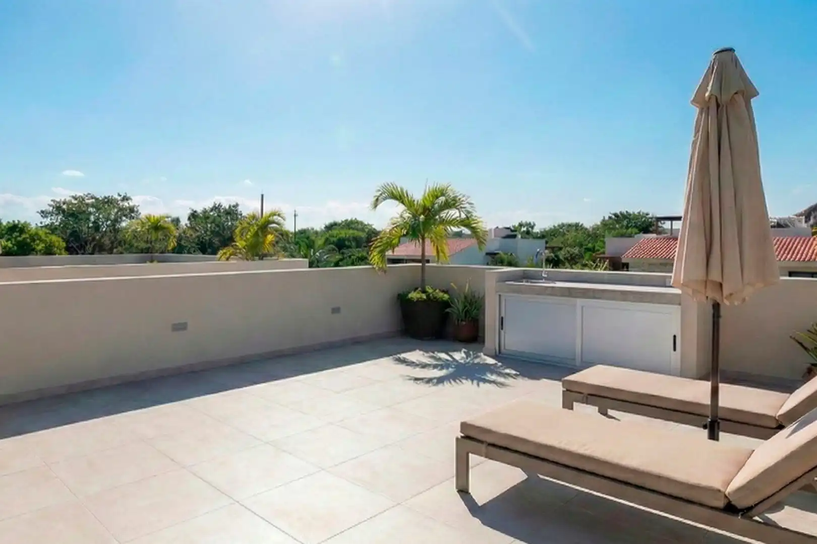 Terrasse von Wohnung zum Verkauf in San Javier mit Klimaanlage, Privatgarten und Terrasse