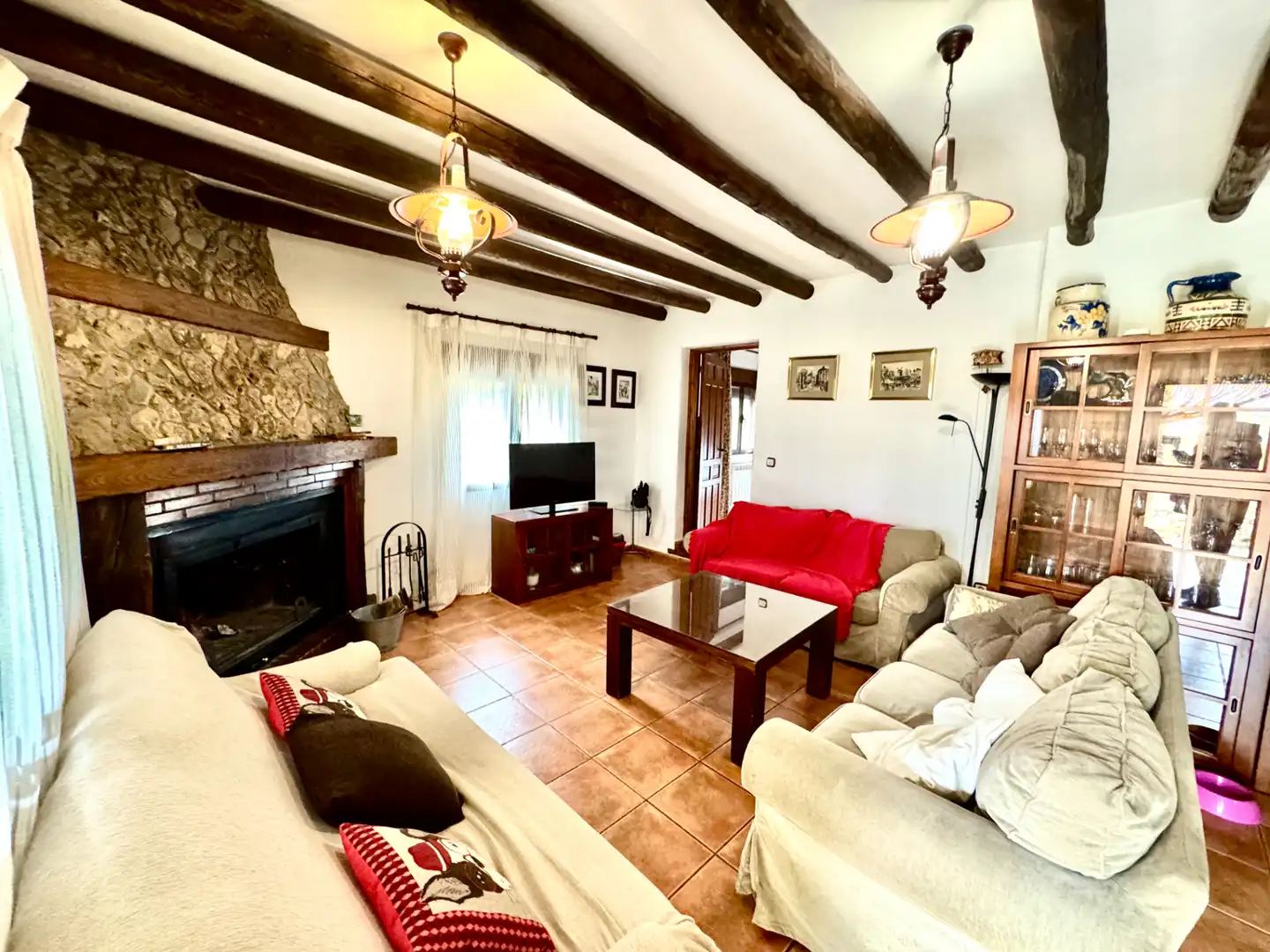 Living room of Houses for sale in Alpujarra de la Sierra  with Heating, Private garden and Terrace
