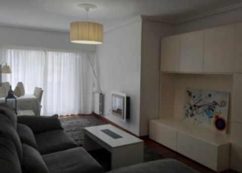 Sala d'estar de Pis de lloguer en Ourense Capital  amb Parquet, Terrassa i Moblat