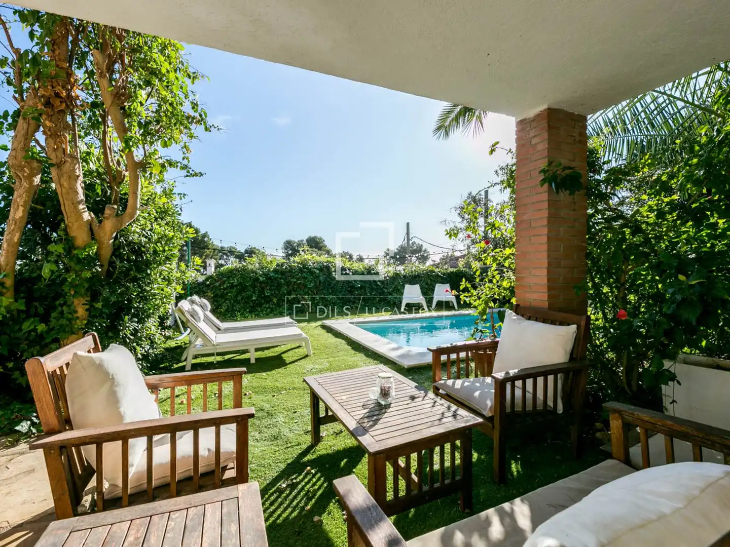 Garden of Houses for sale in Castelldefels  with Air Conditioner, Private garden and Terrace