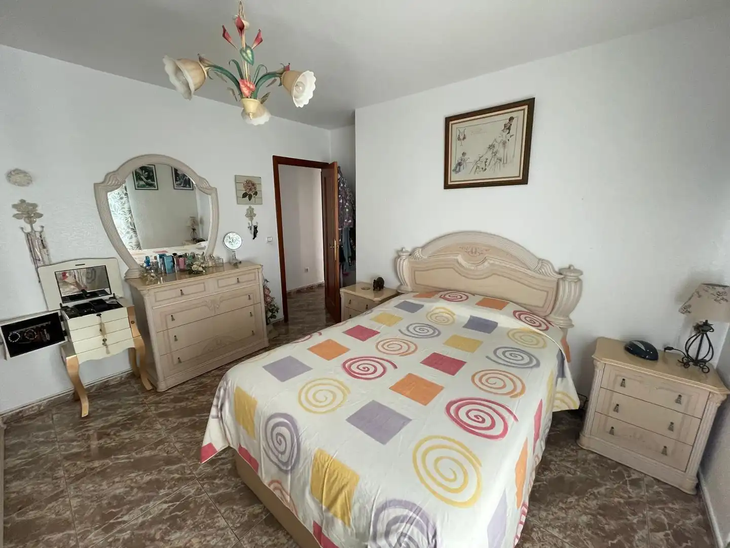 Bedroom of Flat for sale in Águilas  with Air Conditioner, Furnished and Balcony