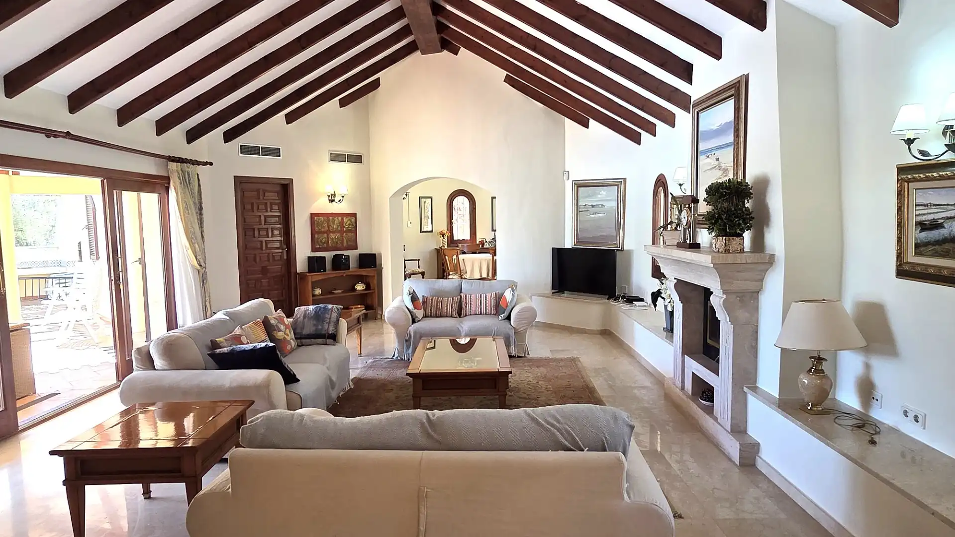 Sala de estar de Casa o chalet en venta en Cartagena con Aire acondicionado, Jardín privado y Terraza