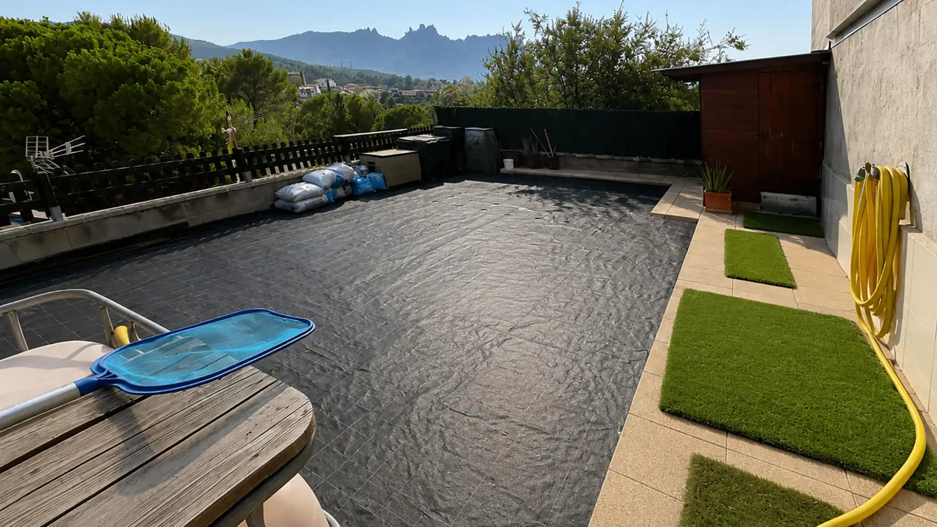 Piscina de Casa o xalet en venda en Vacarisses amb Calefacció, Jardí privat i Terrassa