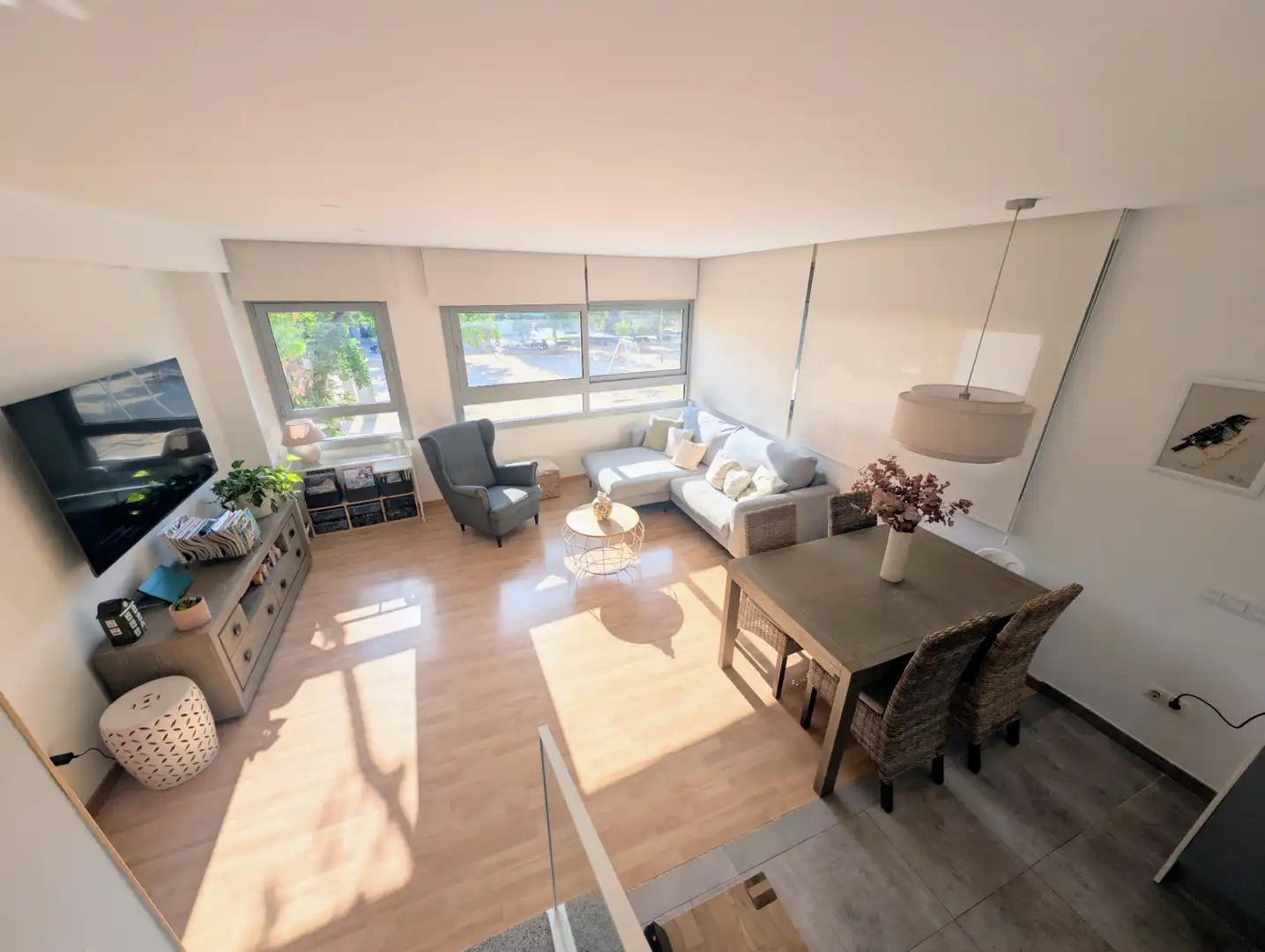 Living room of Duplexes for sale in Terrassa  with Air Conditioner and Terrace
