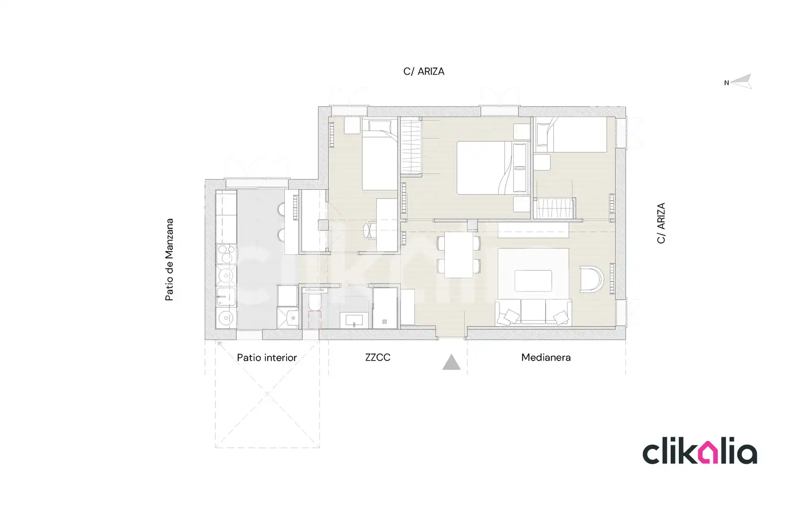 Flat for sale in Madrid  with Air Conditioner and Heating