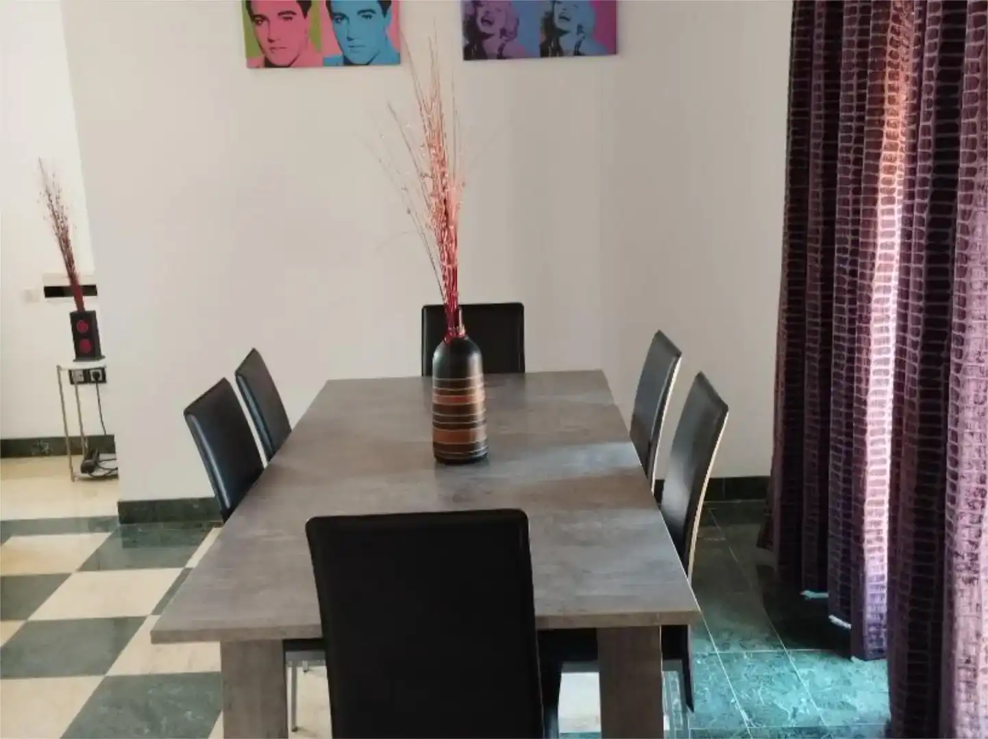 Dining room of Flat for rent in Marbella  with Air Conditioner and Furnished