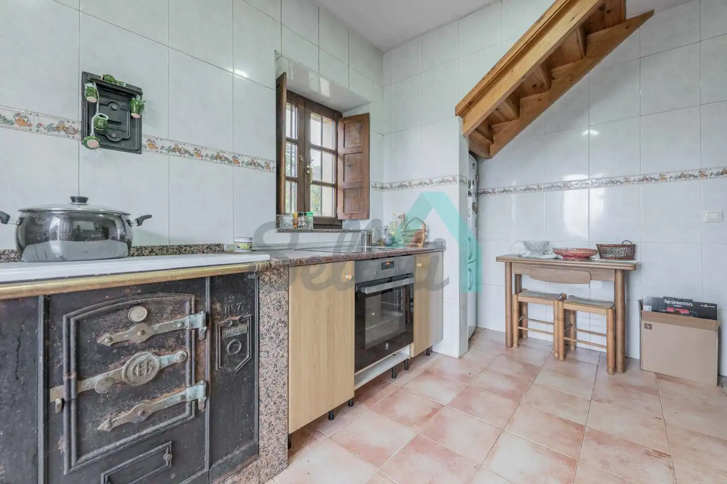 Cuina de Casa o xalet en venda en Llanes amb Calefacció, Jardí privat i Parquet