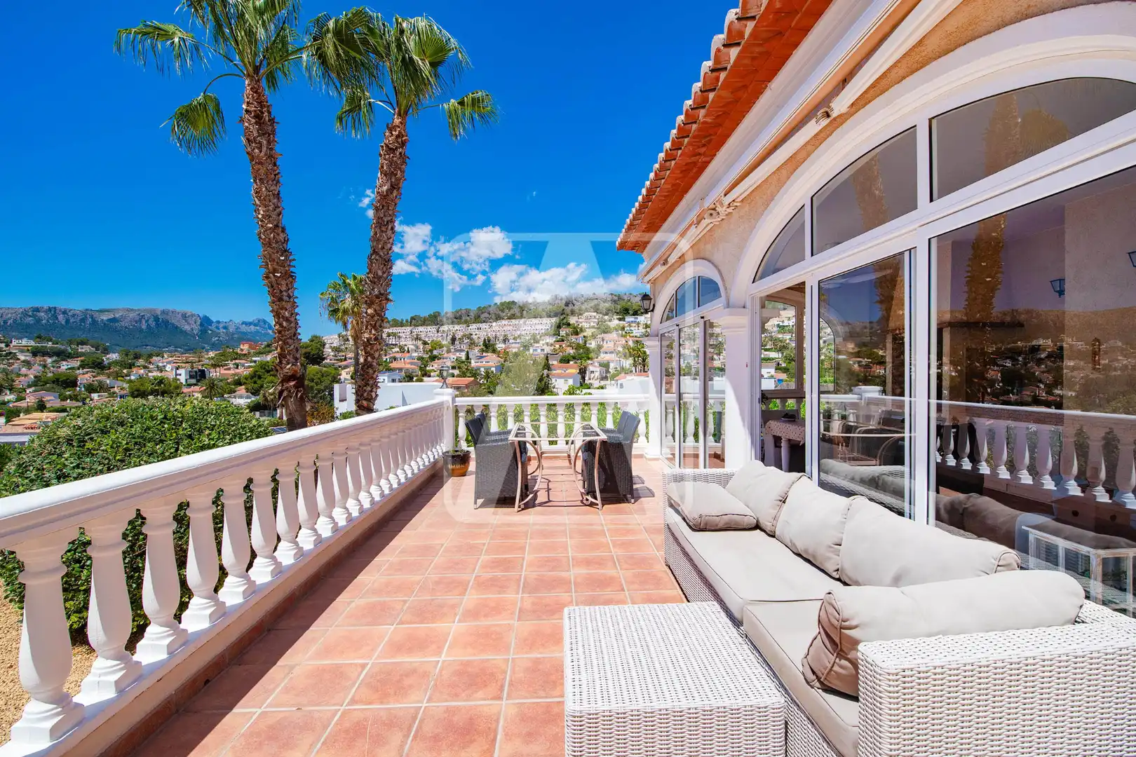 Terraza de Casa o chalet en venta en Calpe / Calp con Aire acondicionado, Calefacción y Jardín privado