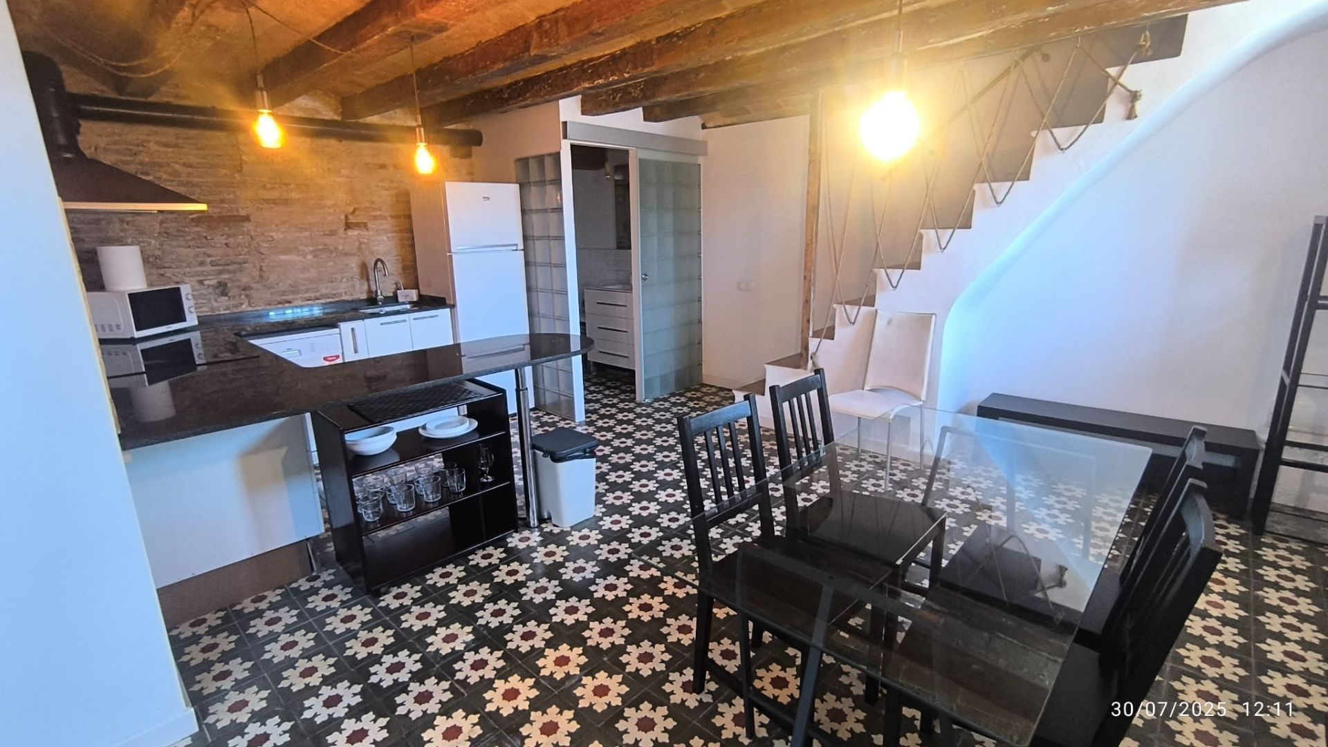 Cuina de Dúplex de lloguer en  Tarragona Capital amb Aire condicionat i Moblat