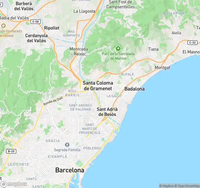 Exterior view of Flat for sale in Badalona