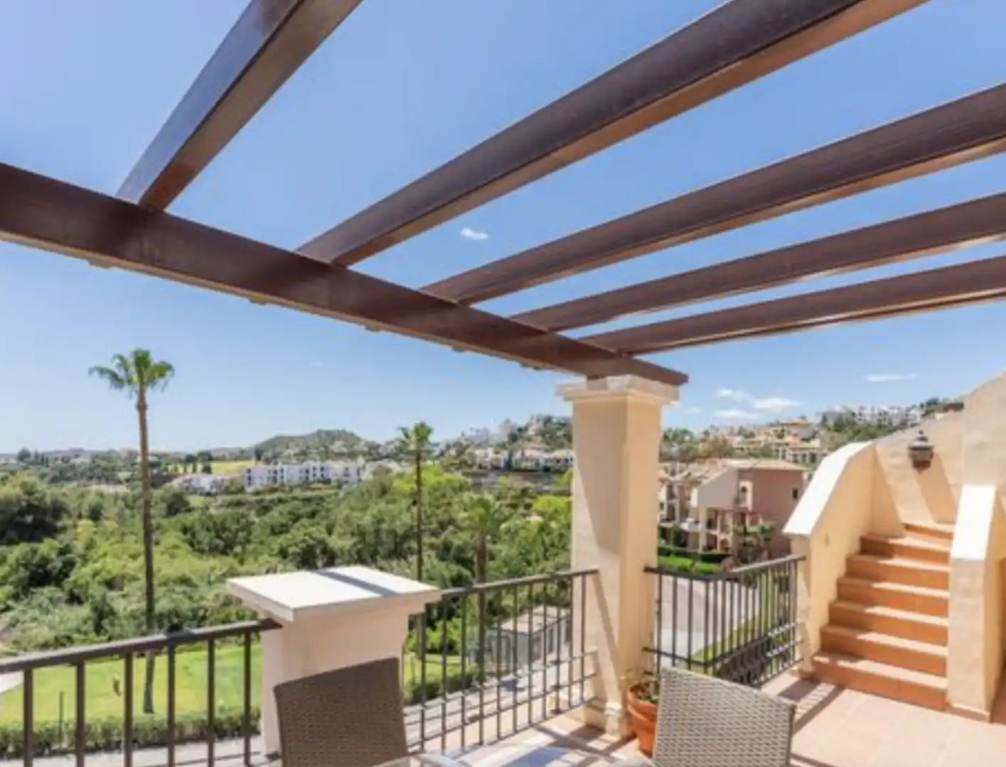 Terrasse von Maisonette zur Miete in Benahavís mit Klimaanlage, Heizung und Terrasse