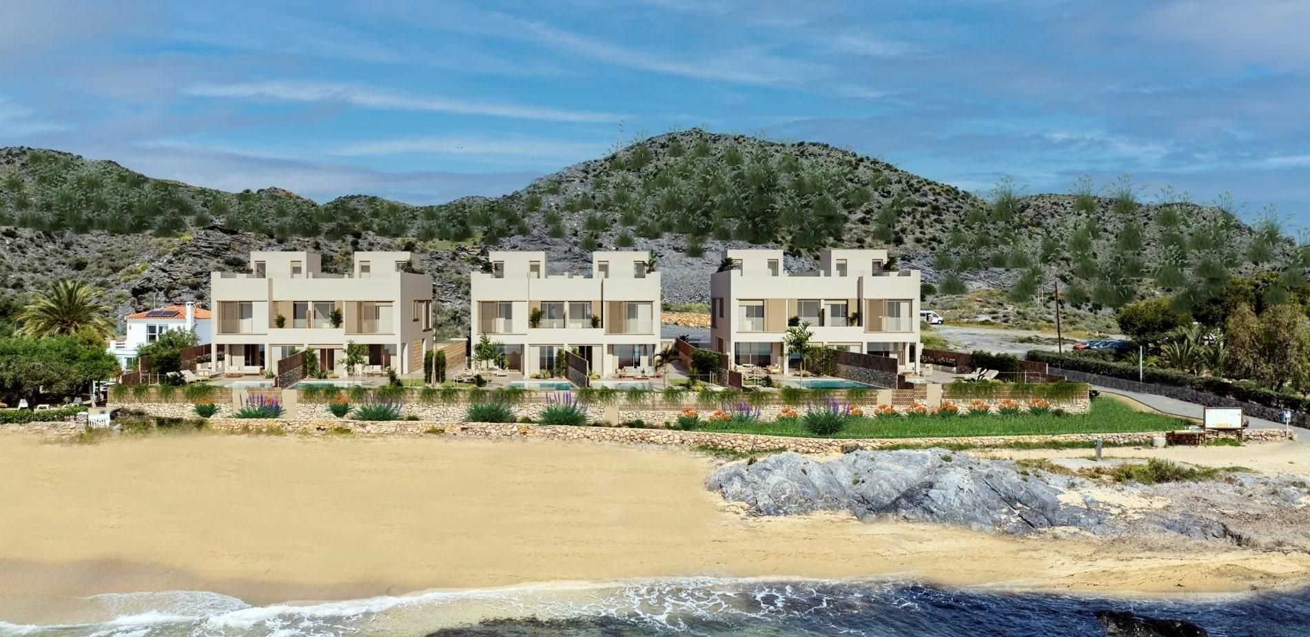 Vista exterior de Casa o xalet en venda en Cuevas del Almanzora amb Aire condicionat, Calefacció i Jardí privat