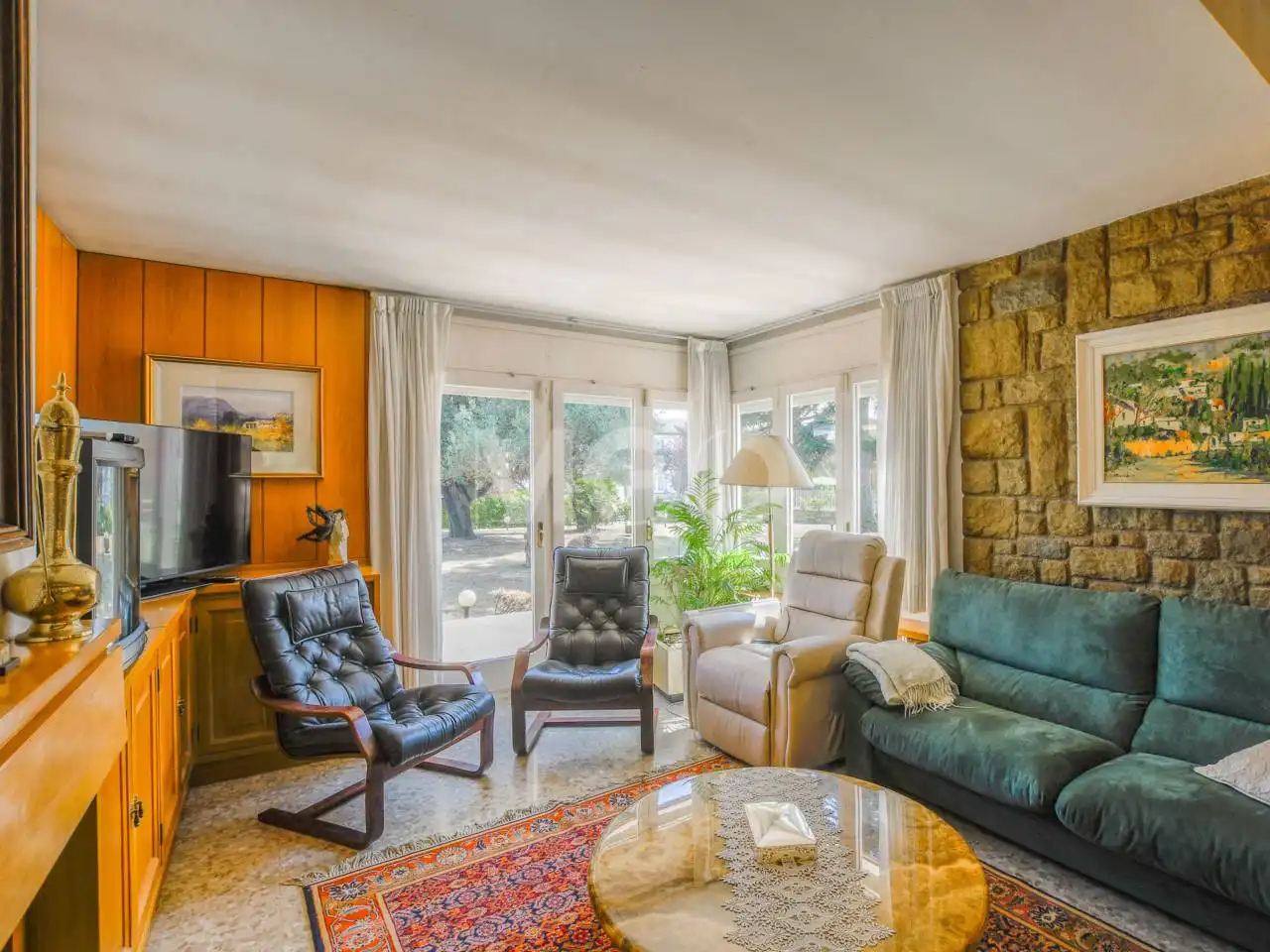 Sala de estar de Casa o chalet en venta en Manlleu con Aire acondicionado, Jardín privado y Terraza