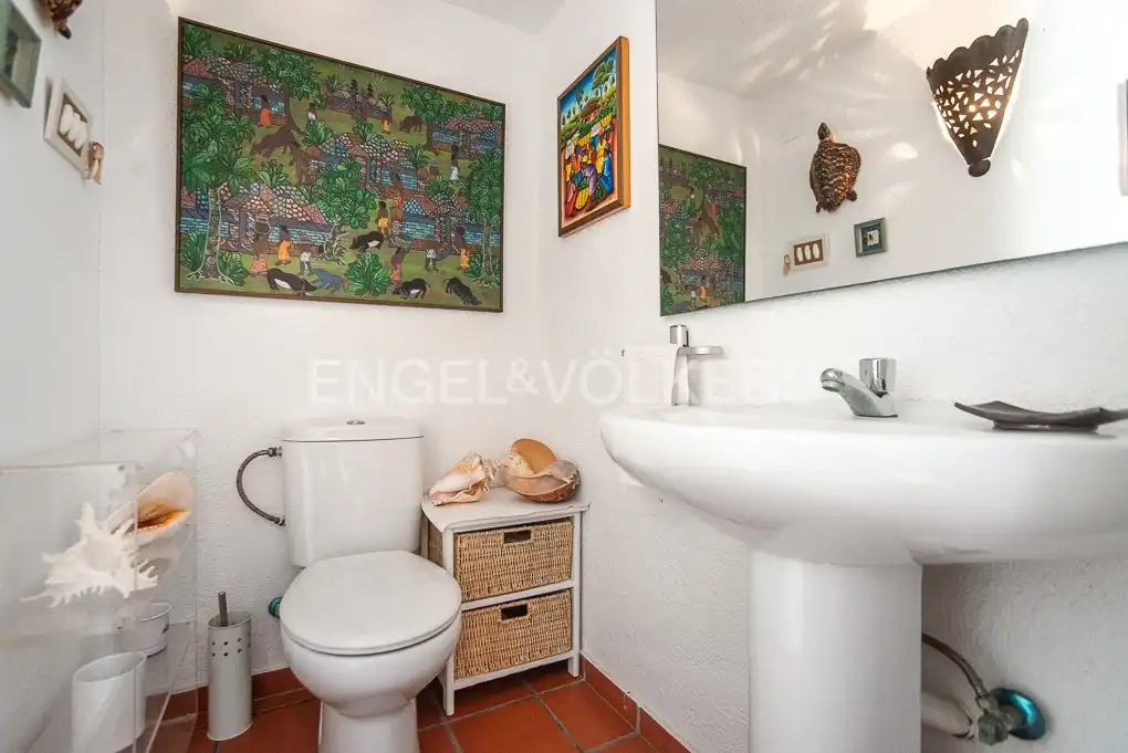 Baño de Casa o chalet en venta en Càlig con Aire acondicionado, Calefacción y Jardín privado