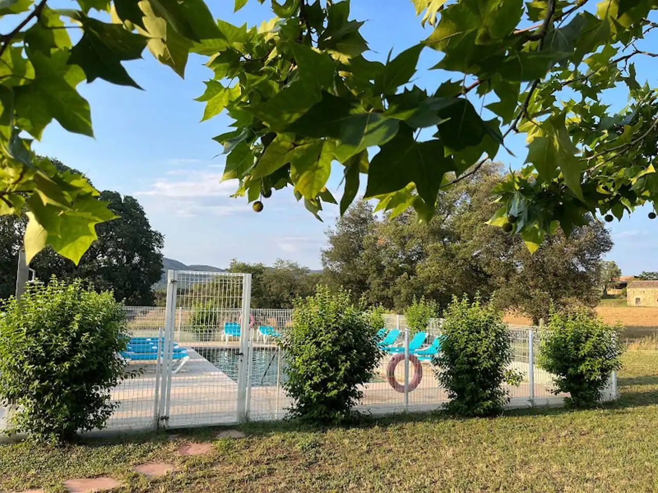 Piscina de Finca rústica de lloguer en Llagostera amb Calefacció, Jardí privat i Moblat