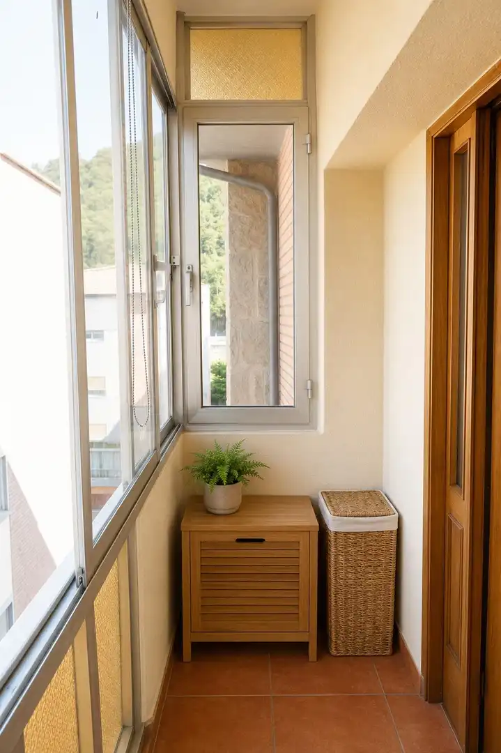 Balcony of Flat for sale in Aller  with Heating and Furnished